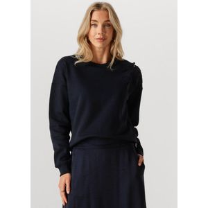 Jansen Amsterdam - Gaby Trui SW 156 Long Sleeve - Donkerblauw - Truien & Vesten Dames