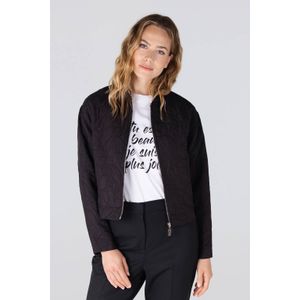 Jansen - Jara - Jasje - Zwart - Bloemige Jacquard