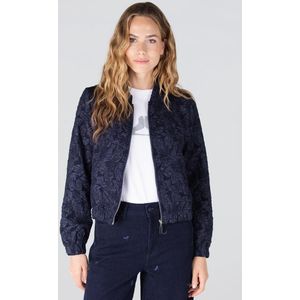 Jansen Amsterdam - Josien - Jasje - Donkerblauw - Met Bloemenprint