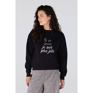 Jansen Amsterdam - Kiara Trui SW 161 - Sweatshirt - Zwart