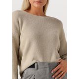 Jansen Amsterdam - Caily Trui P 150 Round Neckline - Trui - Beige