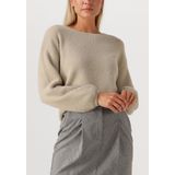 Jansen Amsterdam - Caily Trui P 150 Round Neckline - Beige - Truien & Vesten