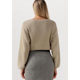 Jansen Amsterdam - Caily Trui P 150 Round Neckline - Beige - Truien & Vesten