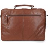 Manfield 16 leren laptoptas cognac