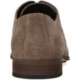 Manfield - Heren - Taupe Veterschoenen - Suède - Leer