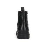 Manfield - Heren - Zwarte leren veterboots