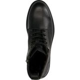 Manfield - Heren - Zwarte leren veterboots