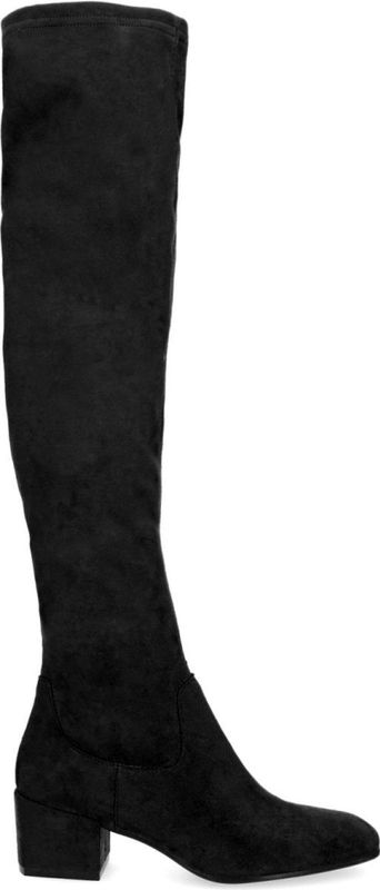 Manfield - Dames - Zwarte hoge laarzen