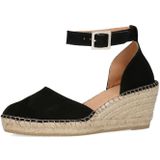 Manfield - Sleehakken - Zwart - Suède