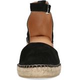 Manfield - Dames - Zwarte Suède Sleehakken - Suède - Hakhoogte 7 cm - Gespsluiting