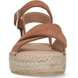 No Stress - Dames - Cognac leren sandalen
