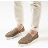 Manfield Suède Loafers Taupe