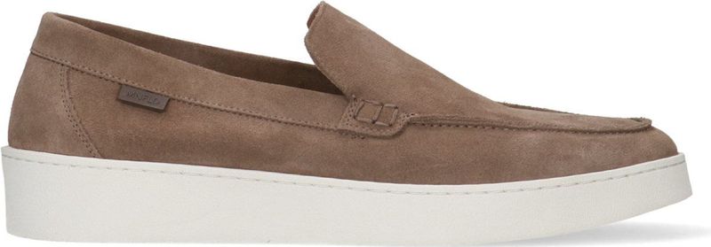 Manfield Suède Loafers Taupe