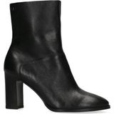 No Stress Leren Enkellaarzen Zwart