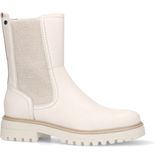 No Stress - Dames - Beige leren chelsea boots