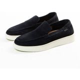 Manfield - Loafers - Blauw - Suède - Casual-Chic Look