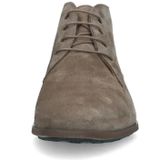 Manfield - Heren - Taupe - Suède Veterschoenen