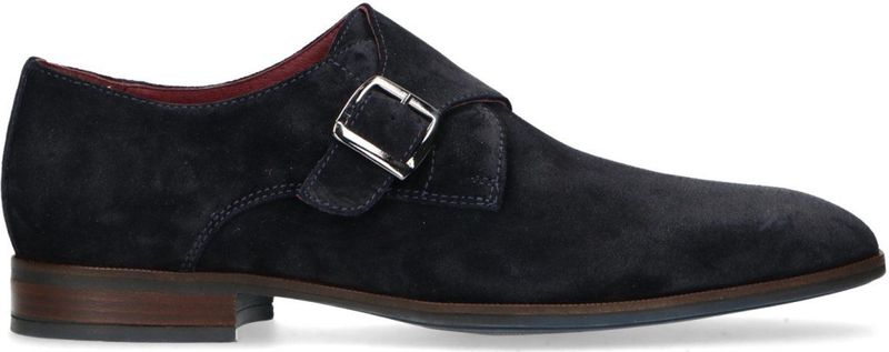 Manfield - Manfield-collectie - Gespschoenen - Donkerblauw - Suède