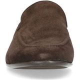 Manfield - Heren - Donkerbruine Suède Loafers - Suède - Instappers