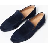 Manfield - Loafers - Blauw - Suède