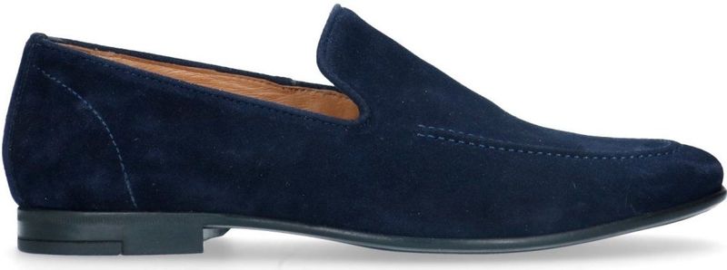 Manfield - Loafers - Blauw - Suède