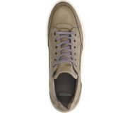 Manfield - Heren - Grijze nubuck sneakers