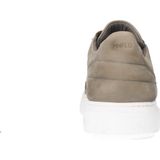 Manfield - Heren - Grijze nubuck sneakers