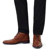 Manfield - Heren - Bruine Veterboots - Leer - Rubber Zool