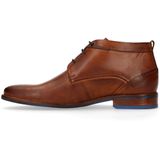 Manfield - Heren - Bruine Veterboots - Leer - Rubber Zool