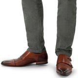 Manfield Black Label Leren Gespschoenen Bruin