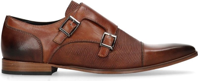 Manfield Black Label Leren Gespschoenen Bruin