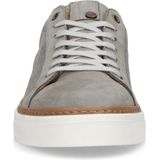No Stress - Heren - Taupe nubuck sneakers met witte zool - Maat 46