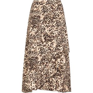 G-Maxx - Bodil - Midi Omslagrok - Kleurrijke Dierenprint