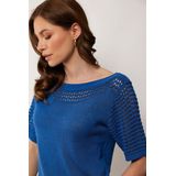 G-Maxx - Charly - Gebreide Trui - Zomerknit - Opengebreid Motief - Losvallend Model