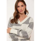 G-Maxx pullover Elzana - Wool white/gray