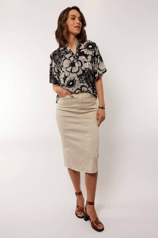 G-maxx - Spijkerrok - Zand