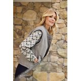 G-Maxx - Kamala - Gilet - Zwart - Dessin