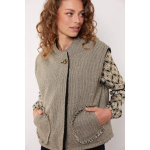 G-Maxx - Kamala - Gilet - Zwart - Dessin