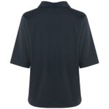 G-maxx - Marlene Top - Donkerrood - Korte Mouwen - Knoopsluiting