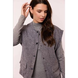 G-maxx - Gilet - Grijs - Mouwloos - 100% Polyester