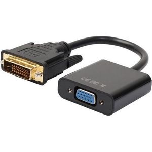 DVI-D naar VGA converter / zwart - 0,15 meter