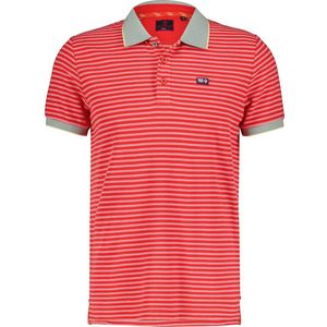 New Zealand - Ourauwhare Poloshirt - Rood Gestreept - Katoen/Polyester