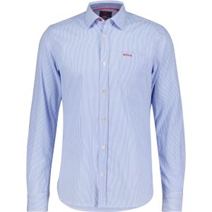 NZA - Auckland 23hn513 - Overhemd - Lichtblauw Gestreept - Modern Fit - 100% Katoen