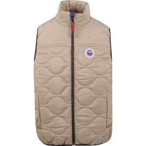 New Zealand bodywarmer Autotau grijs effen rits normale fit