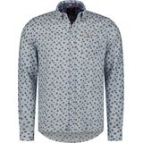 New Zealand - Sterren Overhemd - Blauw - 55% Linnen 45% Katoen