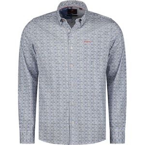 New Zealand - Overhemd - Grijs - Katoen/Elastaan - Normale Fit