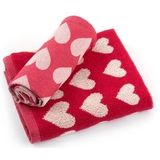 Bunzlau Castles-sKeukendoek Hart Rood| 60 x 53 cm