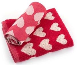 Bunzlau Castles-sKeukendoek Hart Rood| 60 x 53 cm