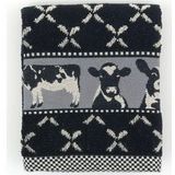 Bunzlau Castle | Keukendoek Koe Zwart| 60.00 x 53.00 cm