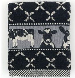 Bunzlau Castle | Keukendoek Koe Zwart| 60.00 x 53.00 cm